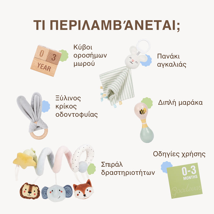 BabyBox — Σετ παιχνιδιών για τον πρώτο χρόνο (0–12 μηνών)