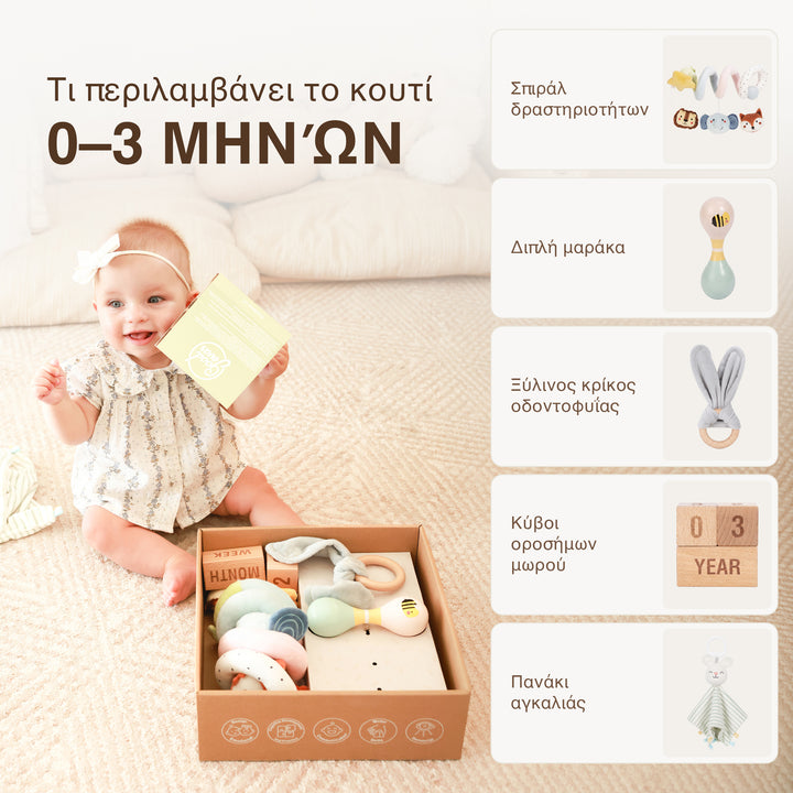 BabyBox — Σετ παιχνιδιών για τον πρώτο χρόνο (0–12 μηνών)