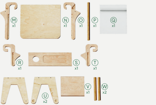 Τρίγωνη σκάλα με προσθήκη τέχνης