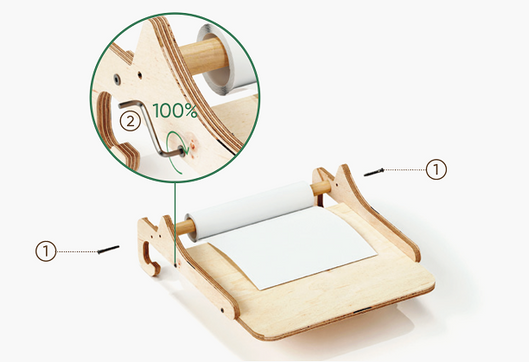 Τρίγωνη σκάλα με προσθήκη τέχνης