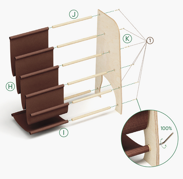 Παιδικό ράφι για βιβλία και παιχνίδια - Μεγάλο