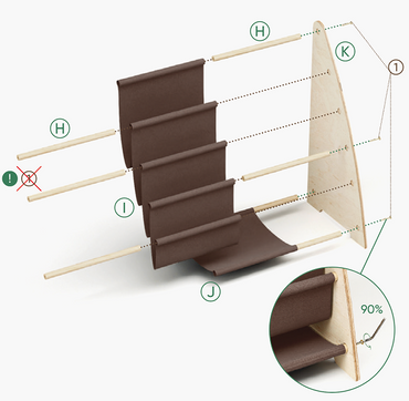 Παιδικό ράφι για βιβλία και παιχνίδια - Μεσαίο