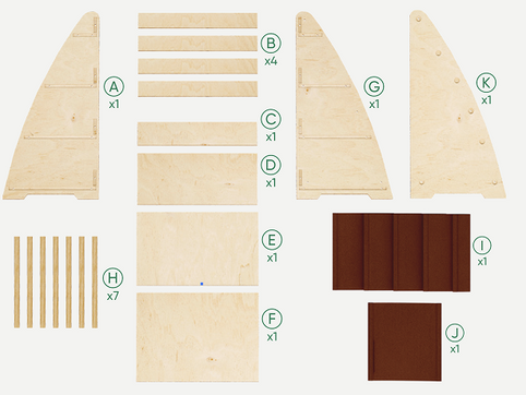 Παιδικό ράφι για βιβλία και παιχνίδια - Μεσαίο