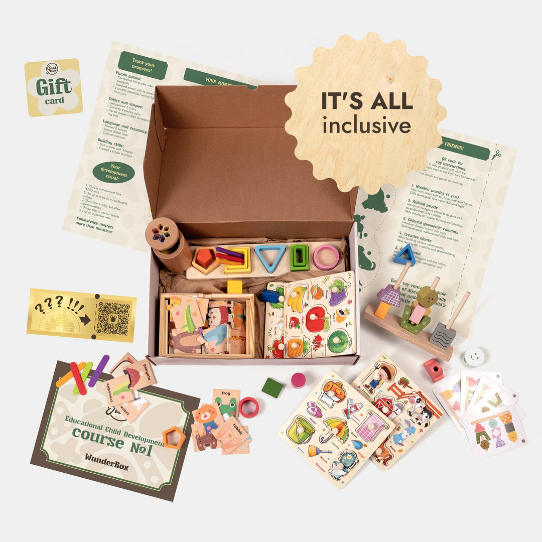 WunderBox 1–3 ετών – Αναπτυξιακό κουτί για μικρά παιδιά