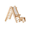 Εσωτερική Ξύλινη παιδική χαρά για παιδιά - Παιδική χαρά 7 σε 1 + Σετ με κούνιες + σανίδα ολίσθησης (σλάιντ) + Προσθήκη τέχνης