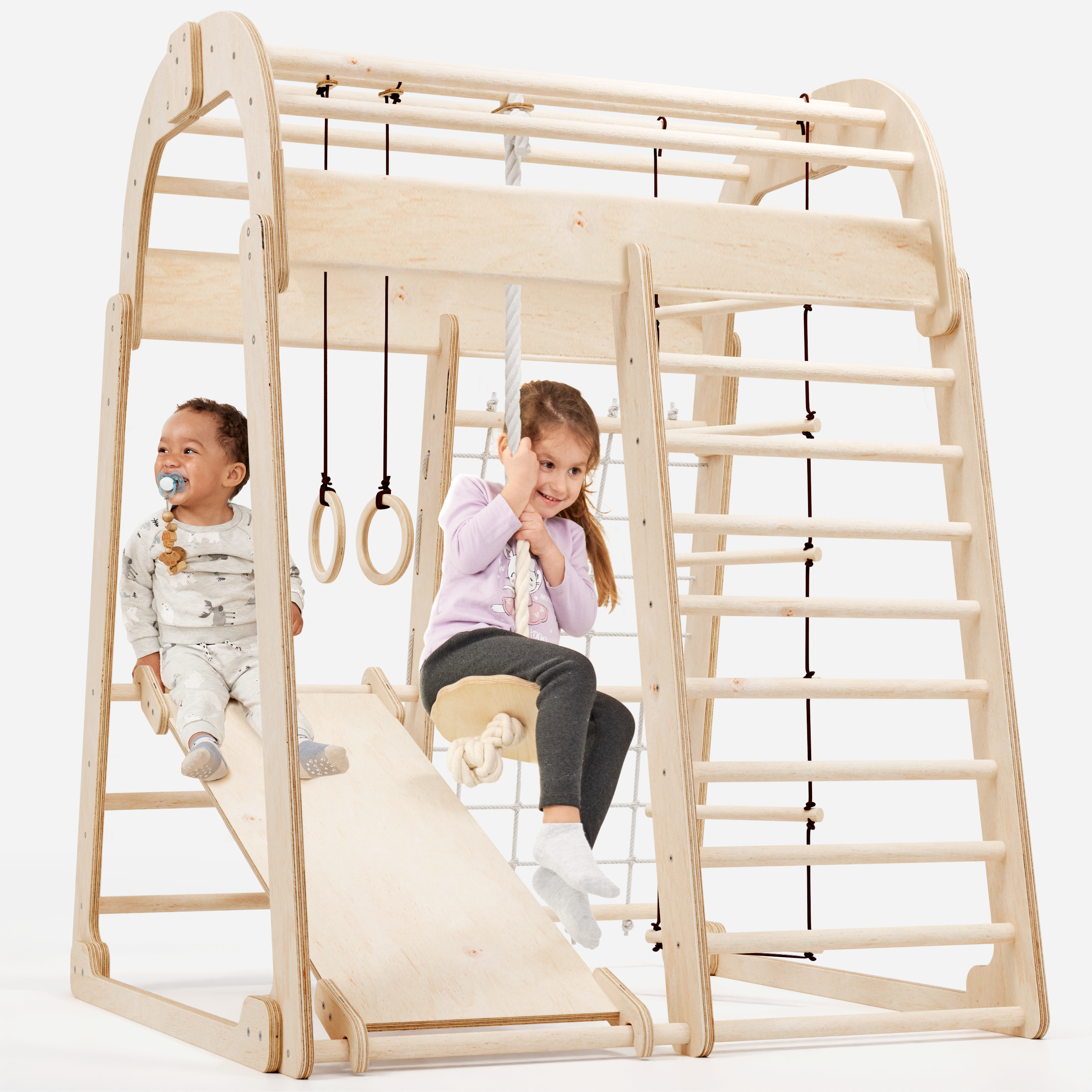 Εσωτερικά ξύλινα σετ αναρρίχησης